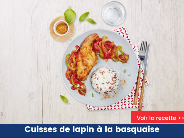 Cuisses de lapin à la basquaise